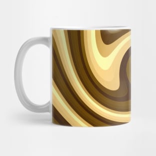 Golden Brown Waves Mug